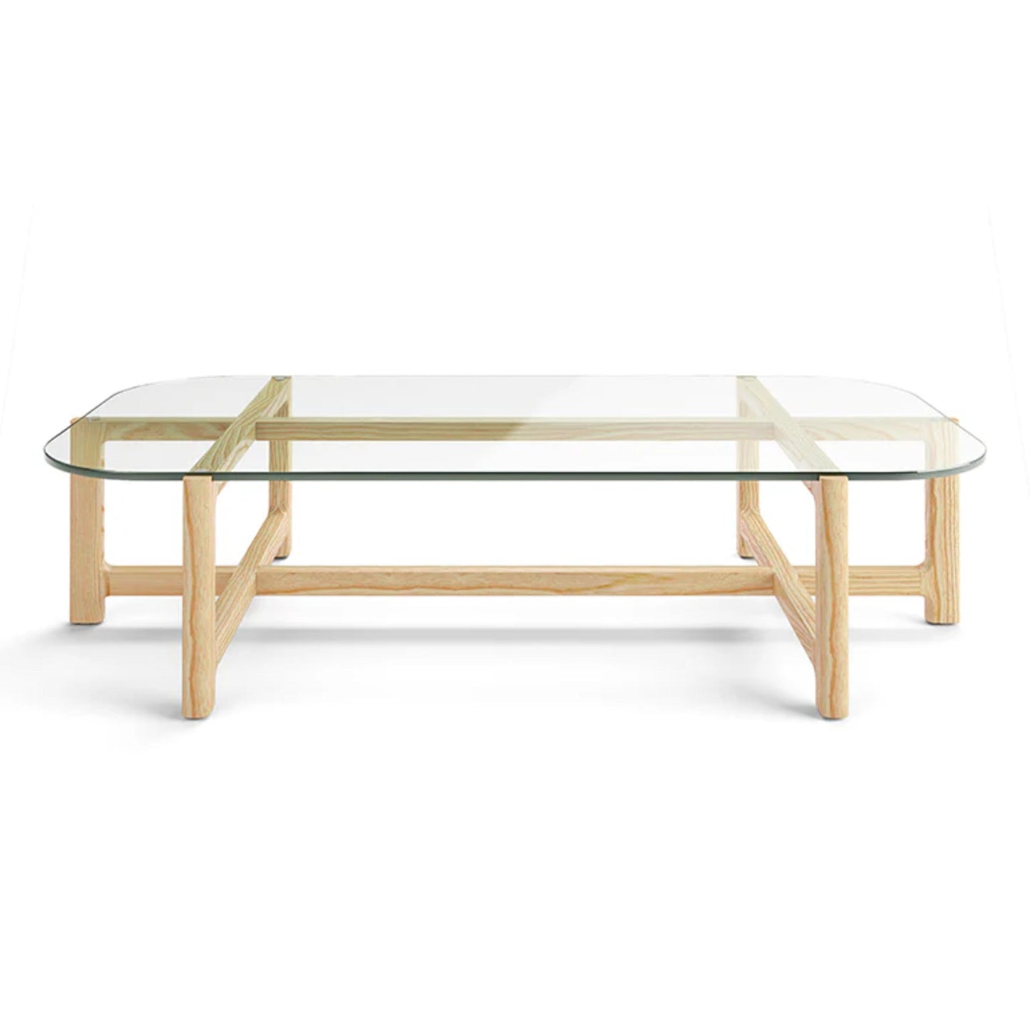 Gus Quarry Rectangle Wood Coffee Table - Ash Coffee Table M+Co Living Natural Ash Rectangle