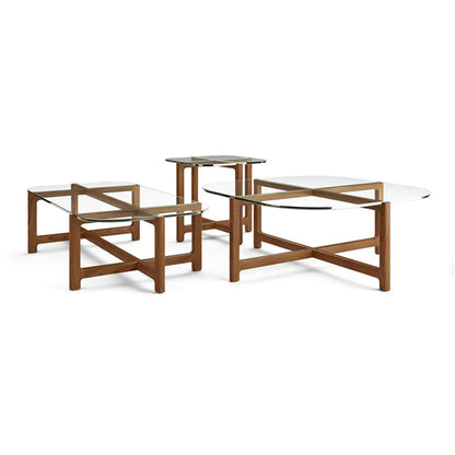 Gus Quarry Rectangle Wood Coffee Table - Walnut Coffee Table M+Co Living