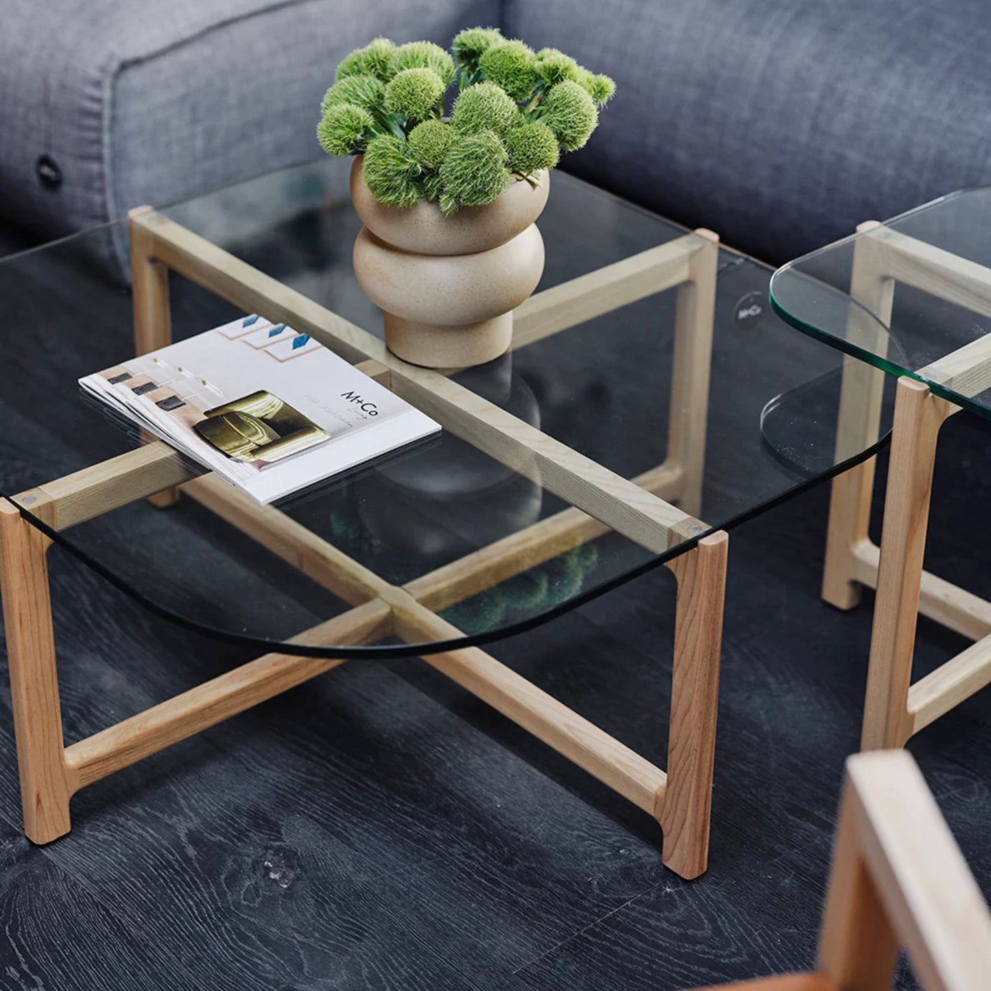 Gus Quarry Square Wood Coffee Table - Ash Coffee Table M+Co Living