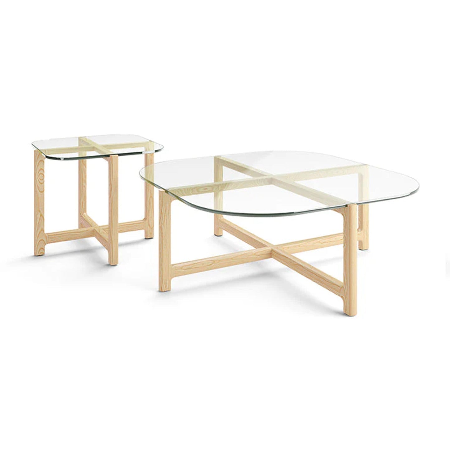 Gus Quarry Square Wood Coffee Table - Ash Coffee Table M+Co Living