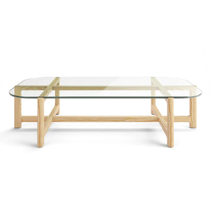 Gus Quarry Square Wood Coffee Table - Ash Coffee Table M+Co Living Natural Ash Rectangle