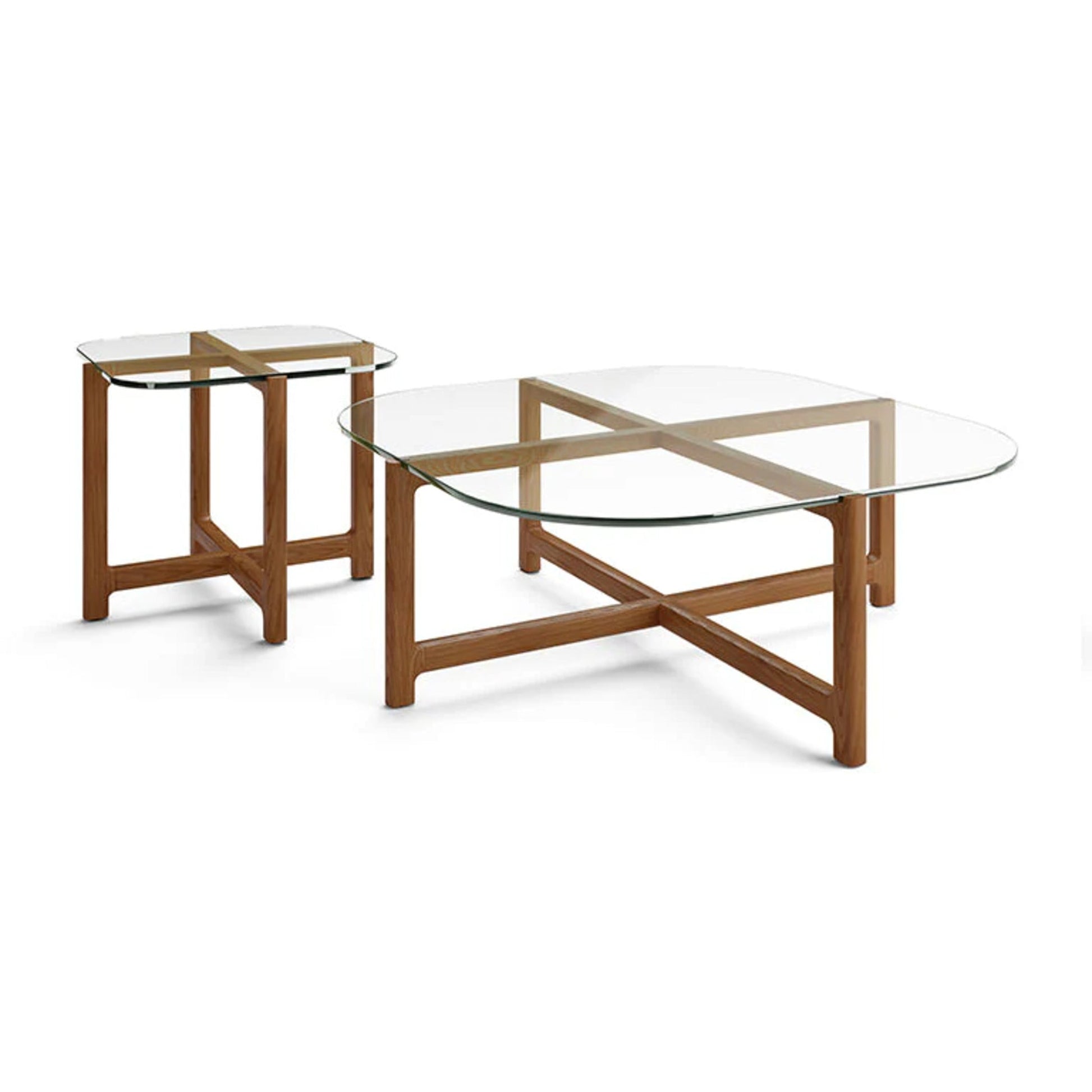 Gus Quarry Square Wood Coffee Table - Walnut Coffee Table M+Co Living