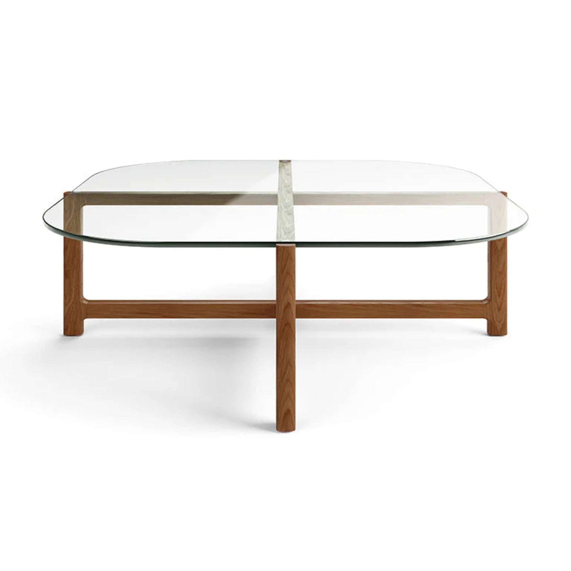 Gus Quarry Square Wood Coffee Table - Walnut Coffee Table M+Co Living