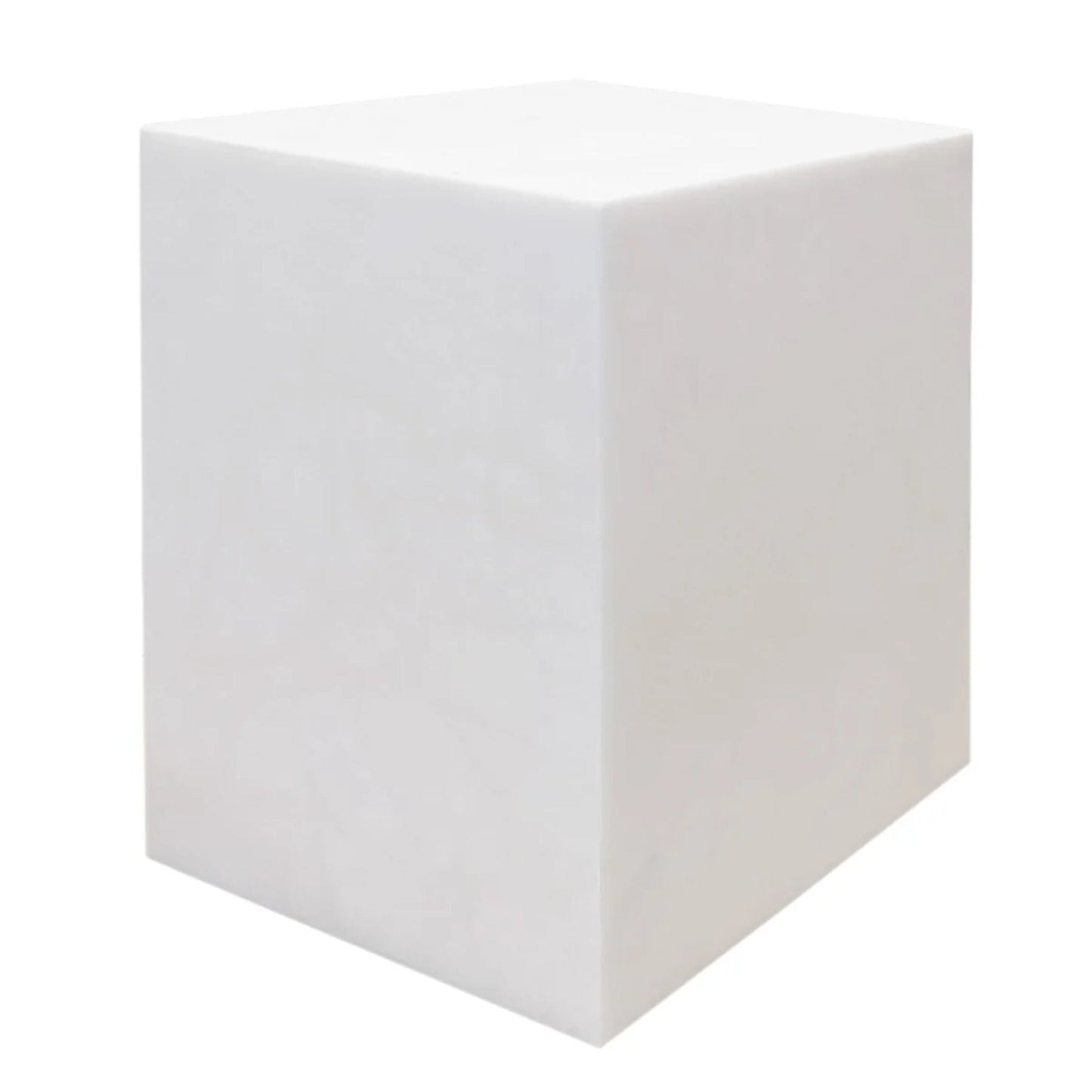 Hendrix Alabaster Side Table - White Side Table Cafe Lighting & Living Alabaster  