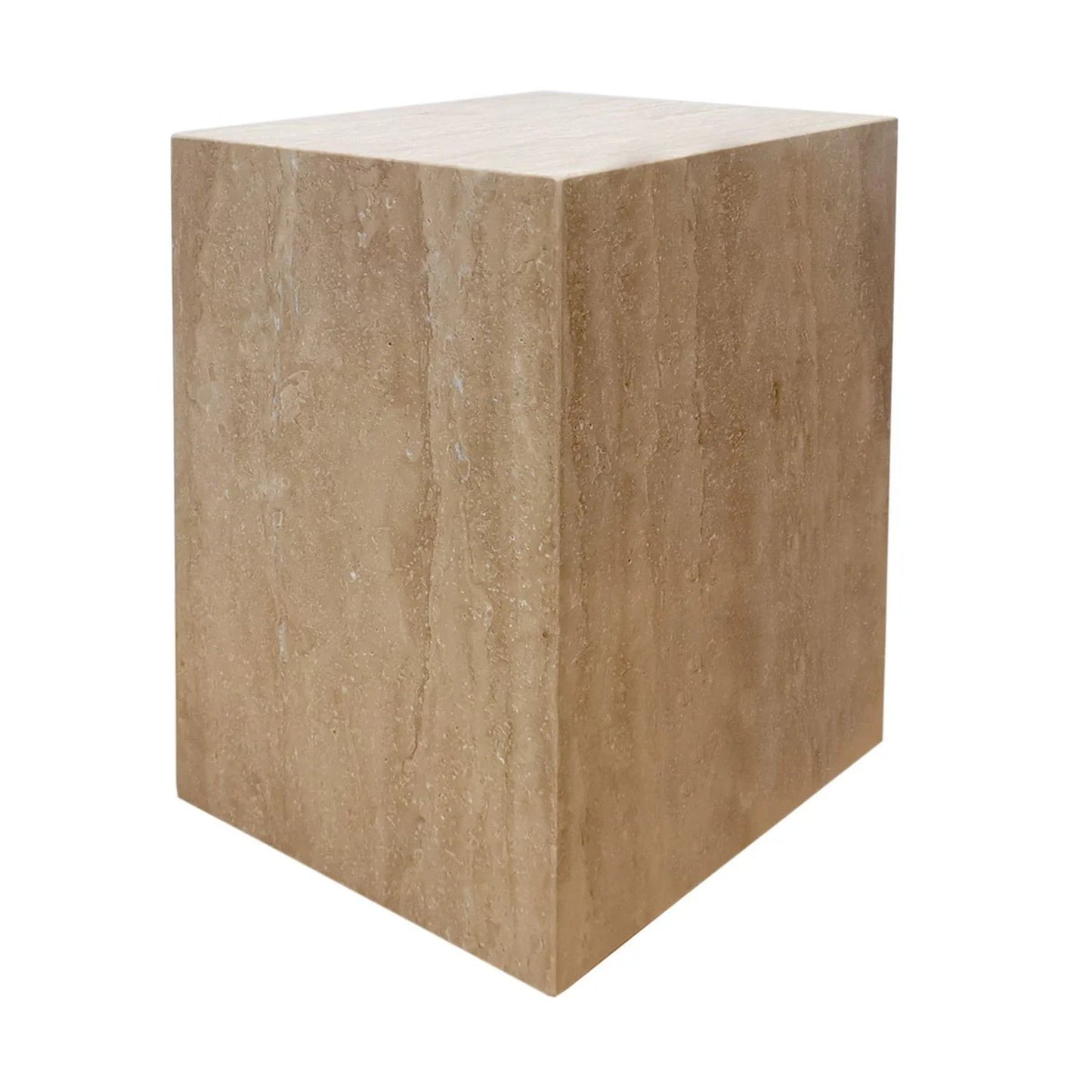 Hendrix Alabaster Side Table - White Side Table Cafe Lighting & Living Travertine  