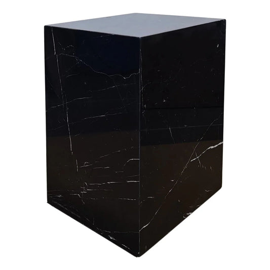 Hendrix Black Marble Side Table Side Table Cafe Lighting & Living Marble  