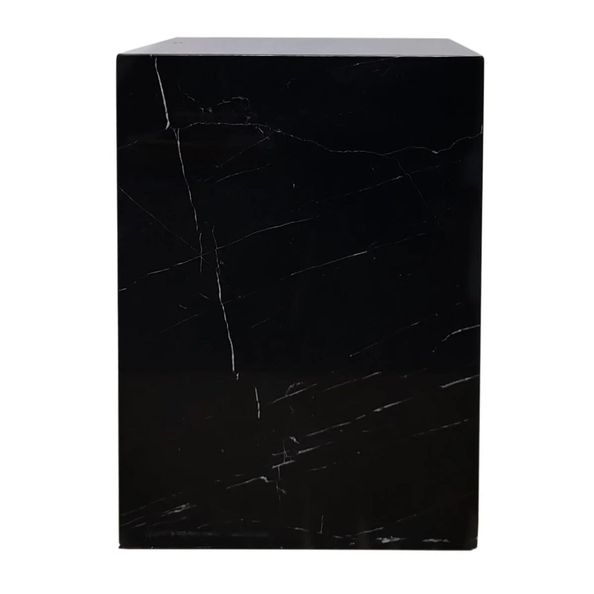 Hendrix Black Marble Side Table Side Table Cafe Lighting & Living   