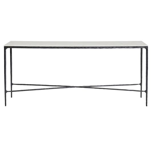 Heston Large Marble Console Table - Black Console Table Cafe Lighting & Living Black Large 