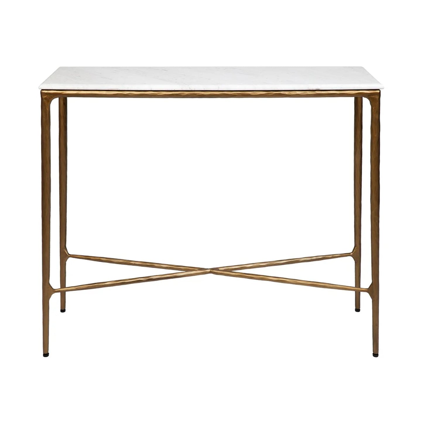 Heston Large Marble Console Table - Brass Console Table Cafe Lighting & Living Brass Small 