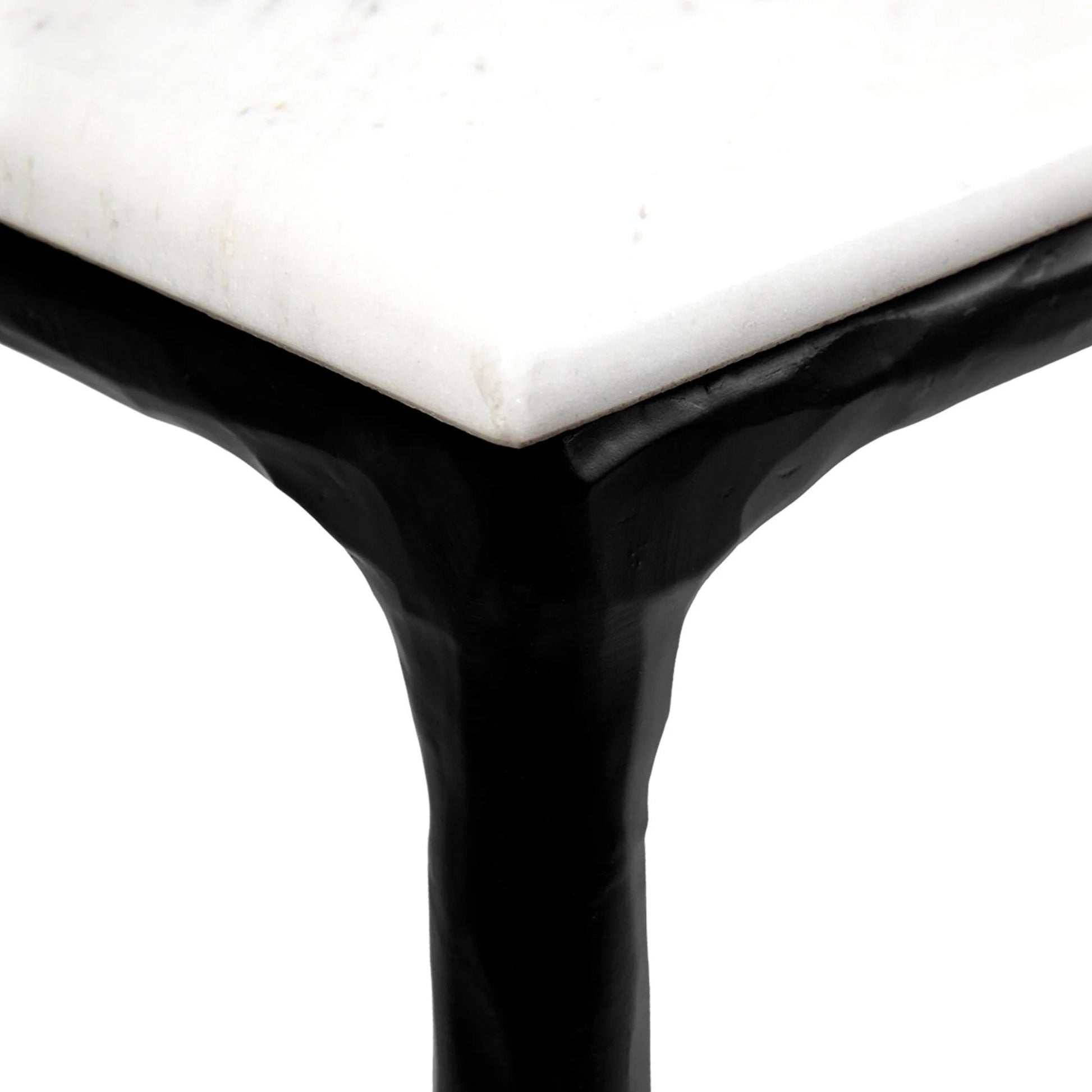 Heston Medium Marble Console Table - Black Console Table Cafe Lighting & Living   