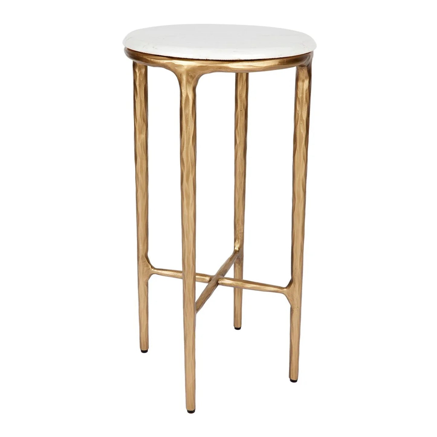 Heston Petite Marble Side Table - Black Side Table Cafe Lighting & Living Brass  