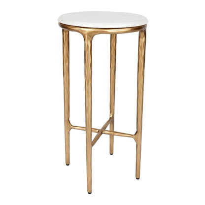 Heston Petite Marble Side Table - Black Side Table Cafe Lighting & Living Brass  