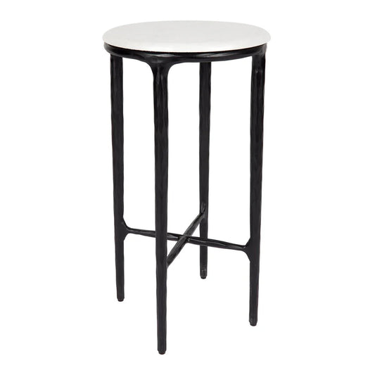 Heston Petite Marble Side Table - Black Side Table Cafe Lighting & Living Black  