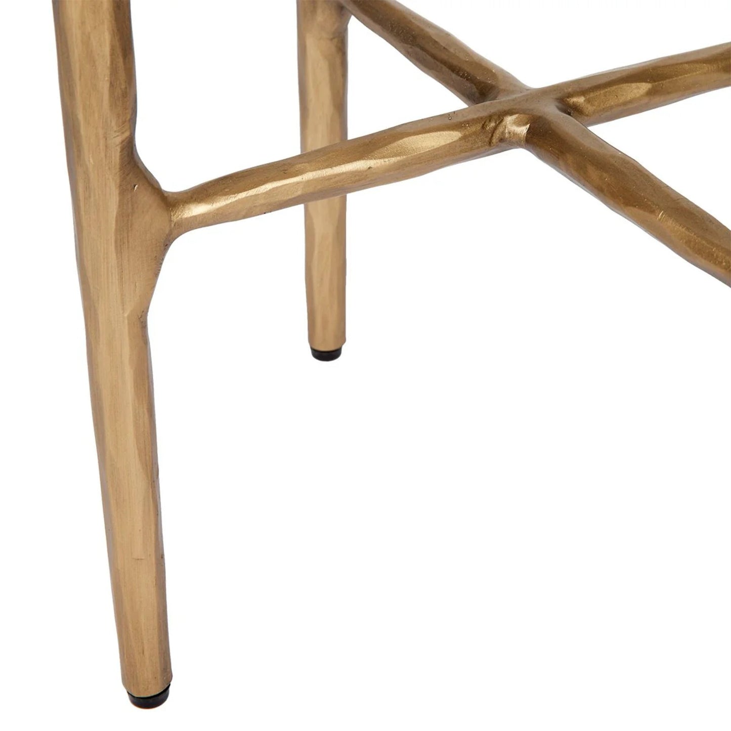 Heston Petite Marble Side Table - Brass Side Table Cafe Lighting & Living   