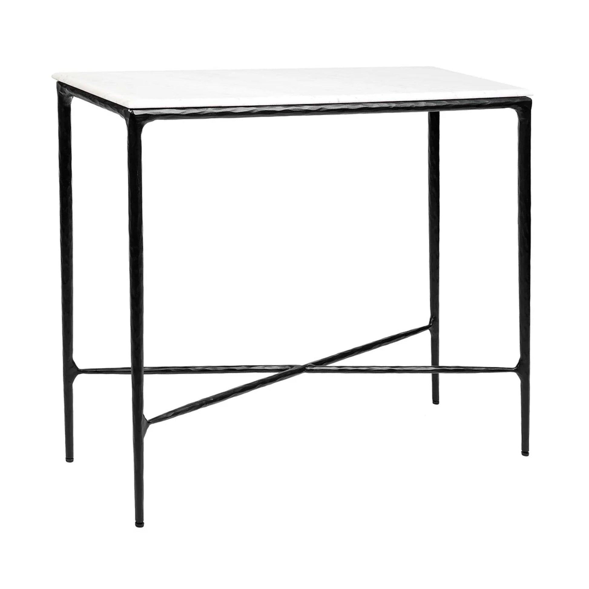 Heston Small Marble Console Table - Black Console Table Cafe Lighting & Living   