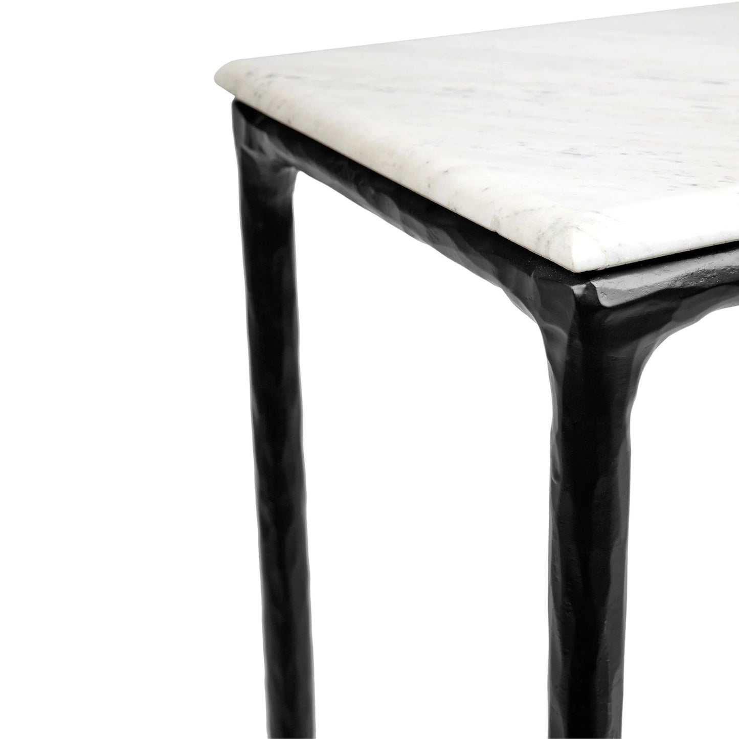 Heston Small Marble Console Table - Black Console Table Cafe Lighting & Living   