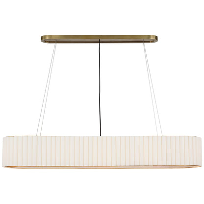 Ian K. Fowler Palati Large Antique Brass Linear Chandelier Pendant Light Bloomingdales Lighting   