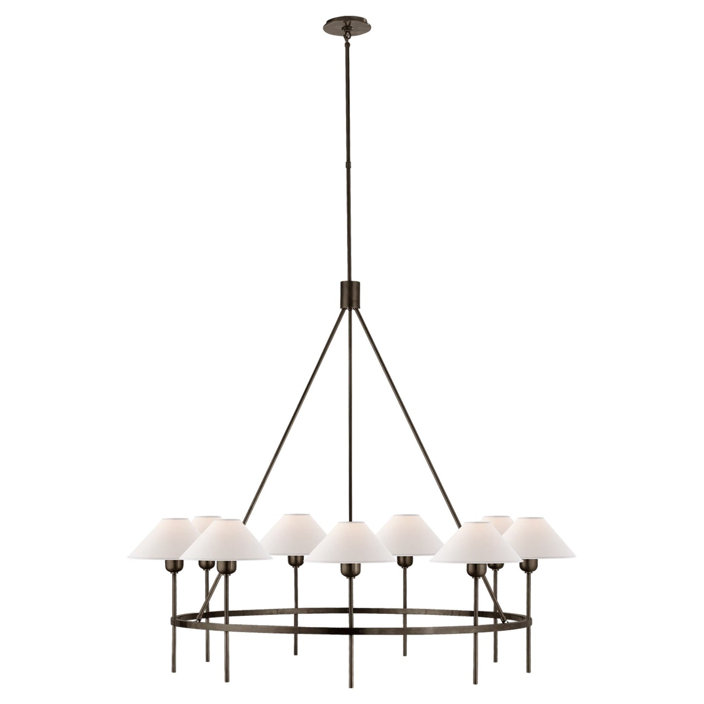 J. Randall Powers Hackney Large Chandelier - Bronze Pendant Light Bloomingdales Lighting Bronze  