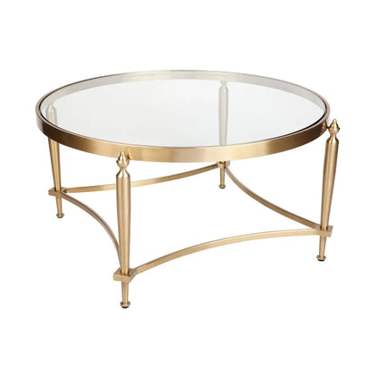 Jak Glass Coffee Table - Gold Coffee Table Cafe Lighting & Living   