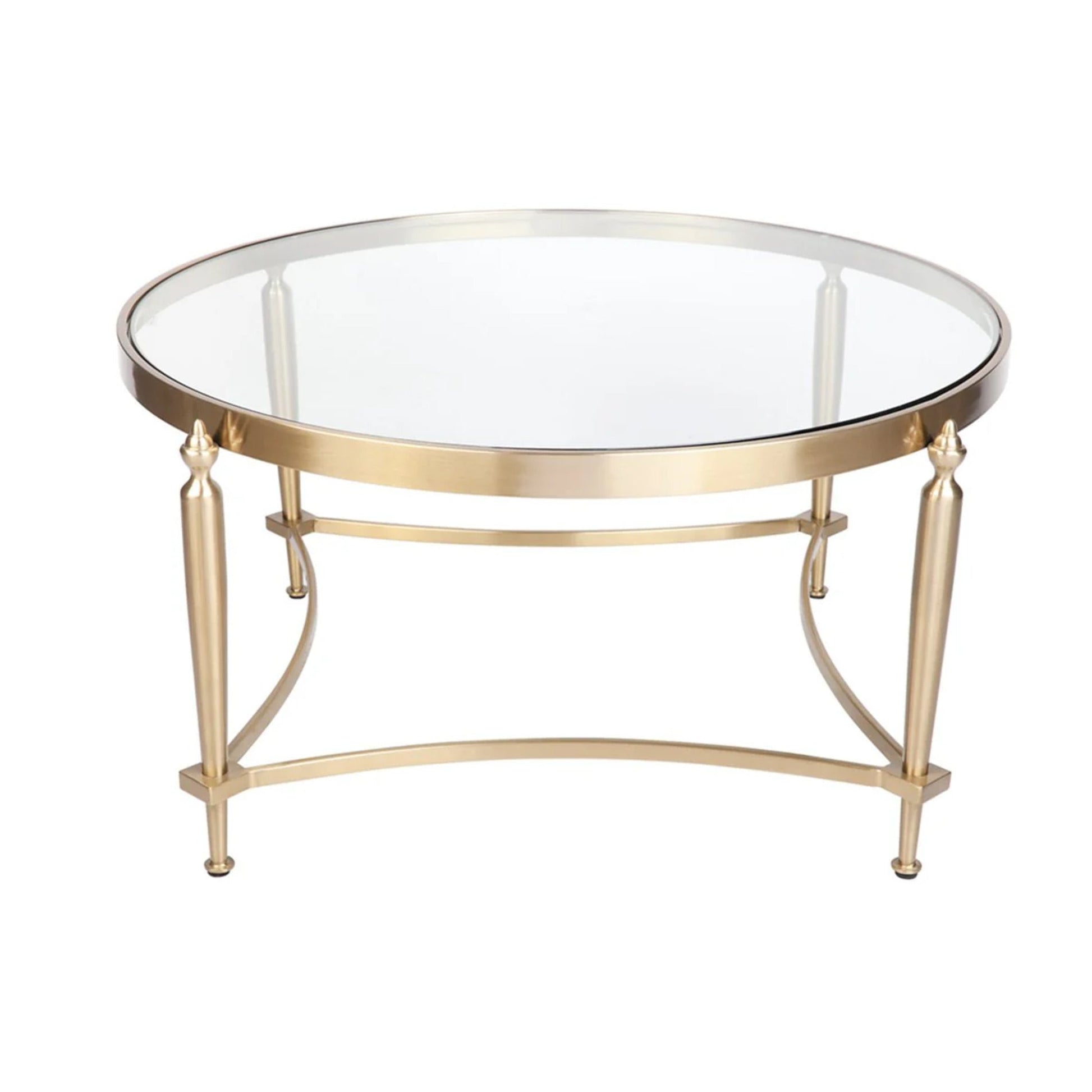 Jak Glass Coffee Table - Gold Coffee Table Cafe Lighting & Living   