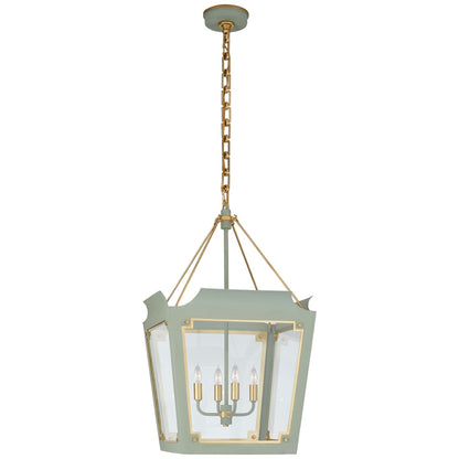 Julie Neill Caddo Medium Gild Lantern Pendant Light - Celadon Pendant Light Bloomingdales Lighting Celadon  