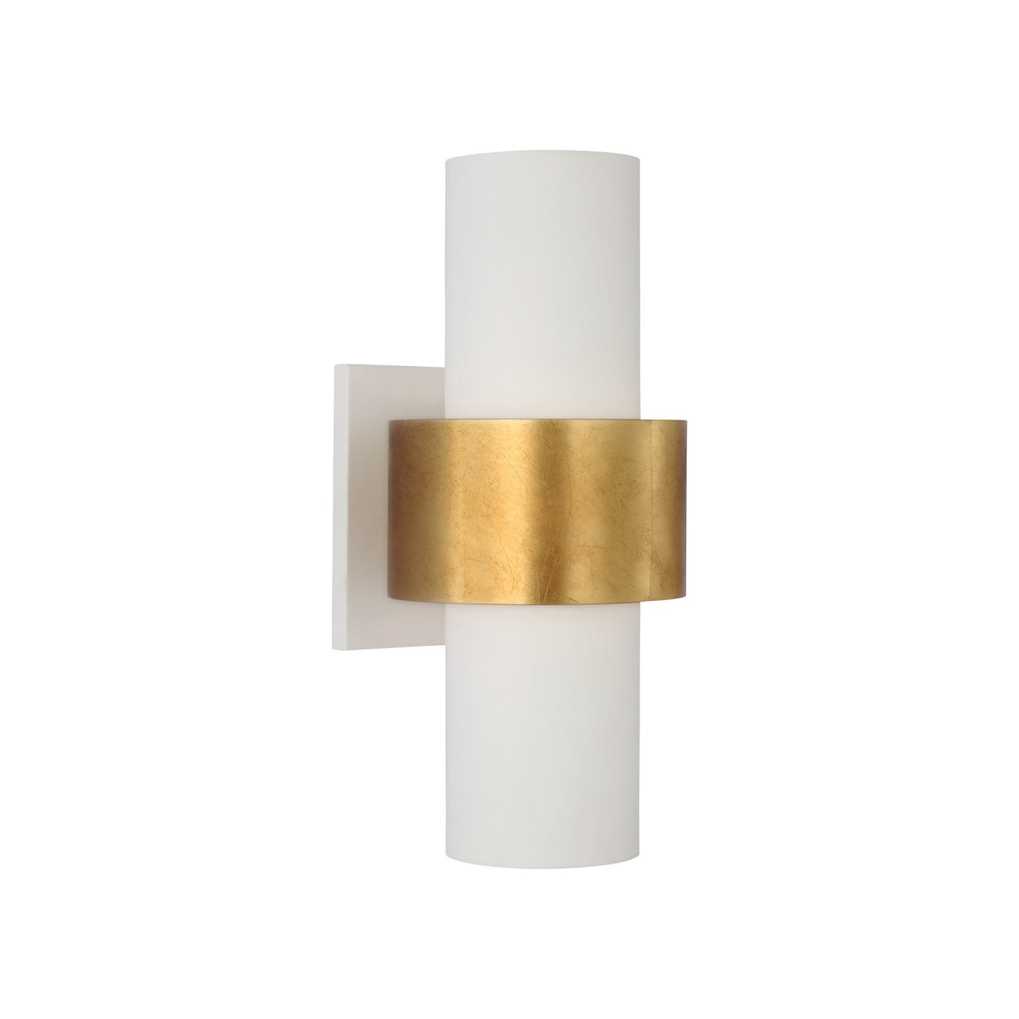 Julie Neill Chalmette Medium Layered Plaster Wall Sconce - White, Brass Wall Light Bloomingdales Lighting   