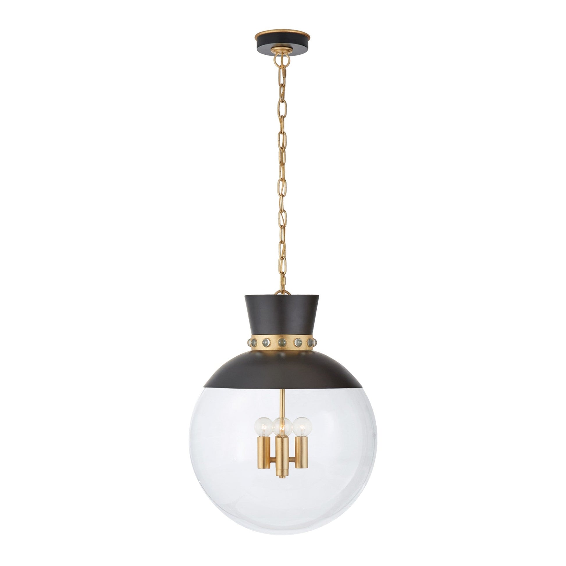 Julie Neill Lucia Large Glass Pendant Light - Matte Black Pendant Light Bloomingdales Lighting Matte Black  