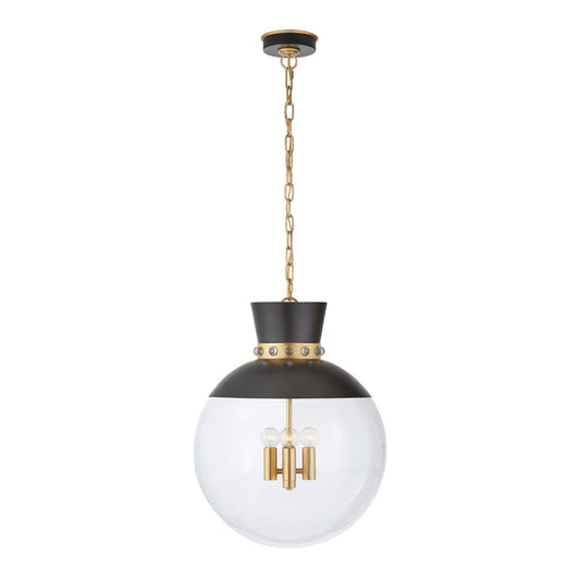 Julie Neill Lucia Large Glass Pendant Light - Matte Black Pendant Light Bloomingdales Lighting Matte Black  