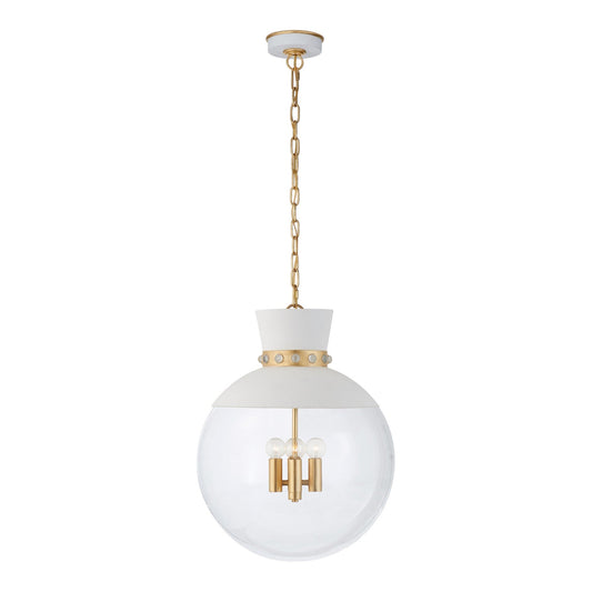 Julie Neill Lucia Large Glass Pendant Light - Matte White Pendant Light Bloomingdales Lighting Matte White  