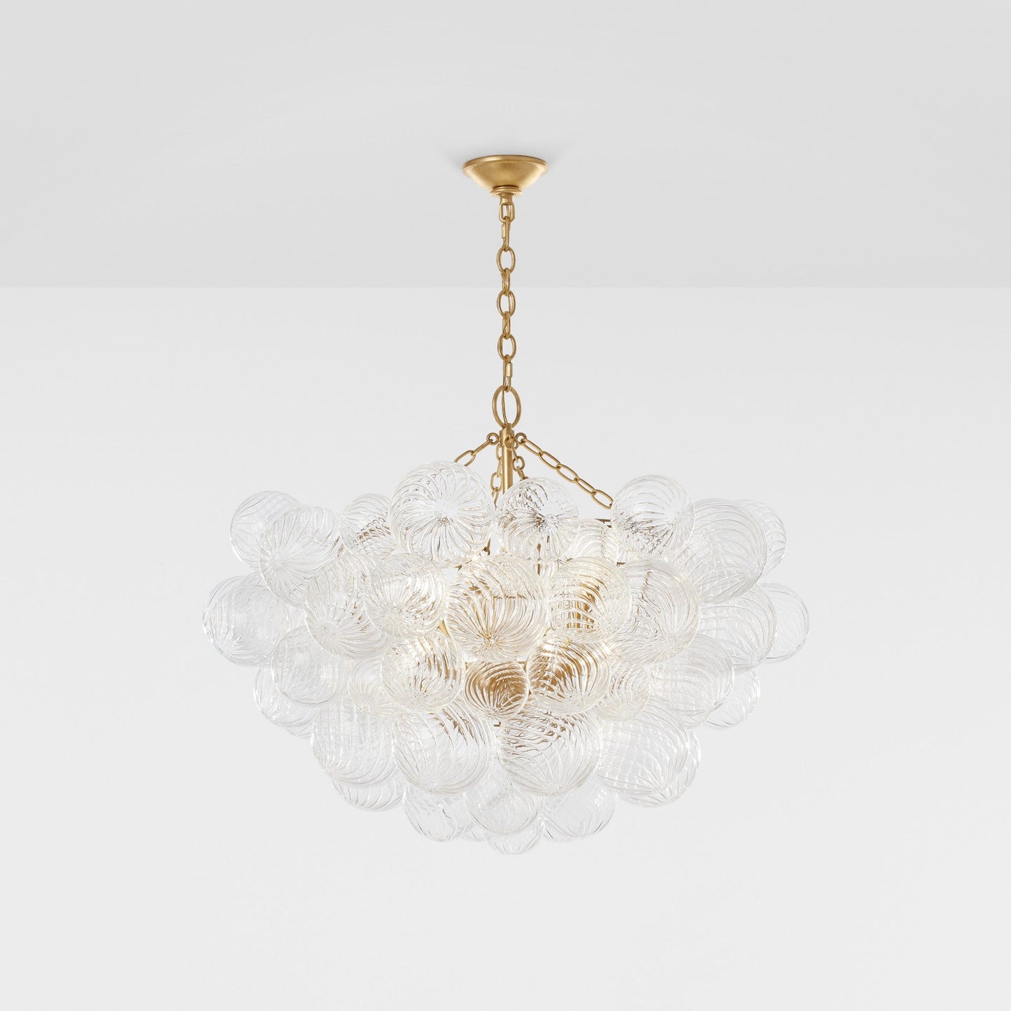 Julie Neill Talia Large Round Glass Chandelier - Gild Pendant Light Bloomingdales Lighting   