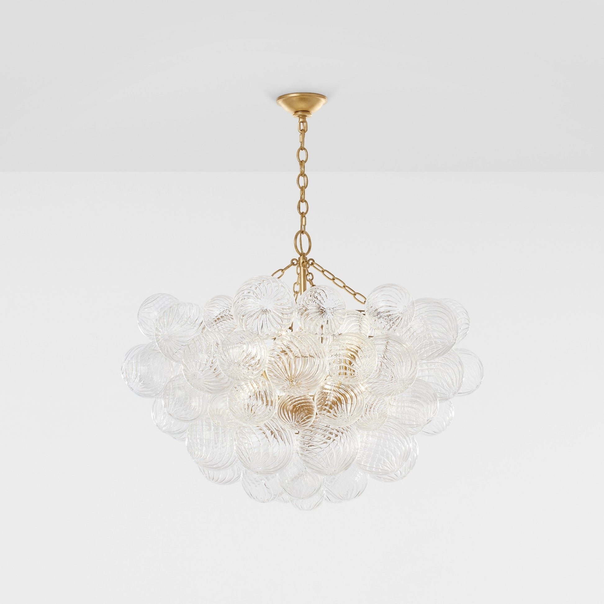 Julie Neill Talia Large Round Glass Chandelier - Gild Pendant Light Bloomingdales Lighting   