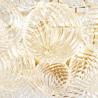 Julie Neill Talia Medium Round Glass Chandelier - Gild Pendant Light Bloomingdales Lighting   