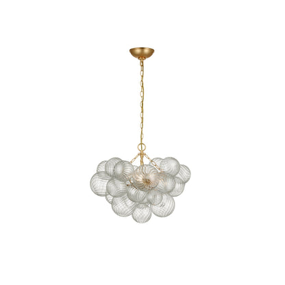 Julie Neill Talia Small Round Glass Chandelier - Gild Pendant Light Bloomingdales Lighting Small  