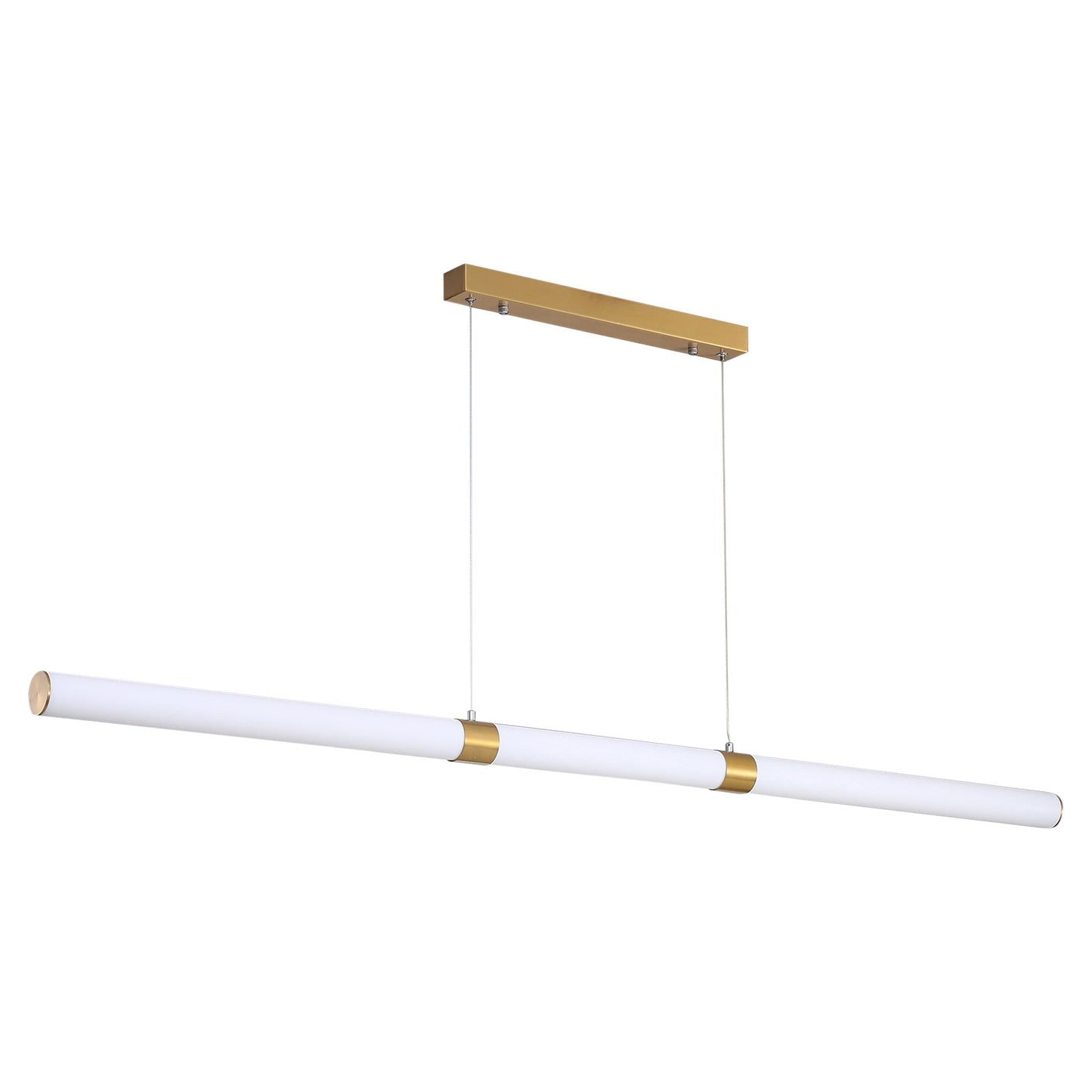 Kallita Bronze Linear LED Tri-Colour Pendant Light Pendant Light Oriel Lighting Satin Brass  