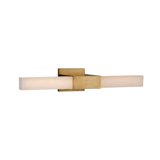 Kelly Wearstler Covet 24" Over The Mirror Alabaster Bath Wall Light - Brass Wall Light Bloomingdales Lighting Brass  