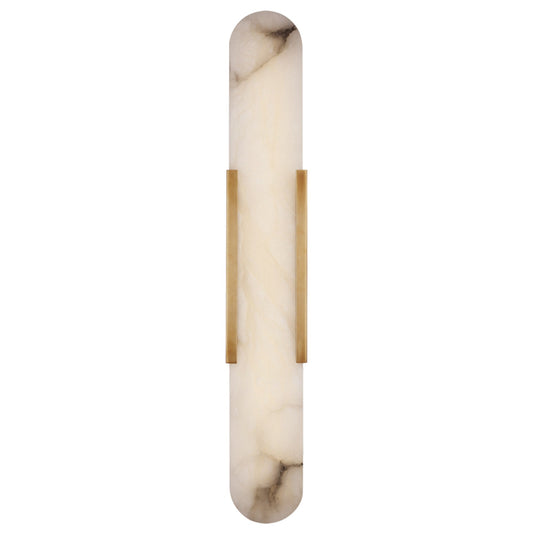 Kelly Wearstler Melange 28" Elongated Alabaster Wall Sconce - Brass Wall Light Bloomingdales Lighting Brass  