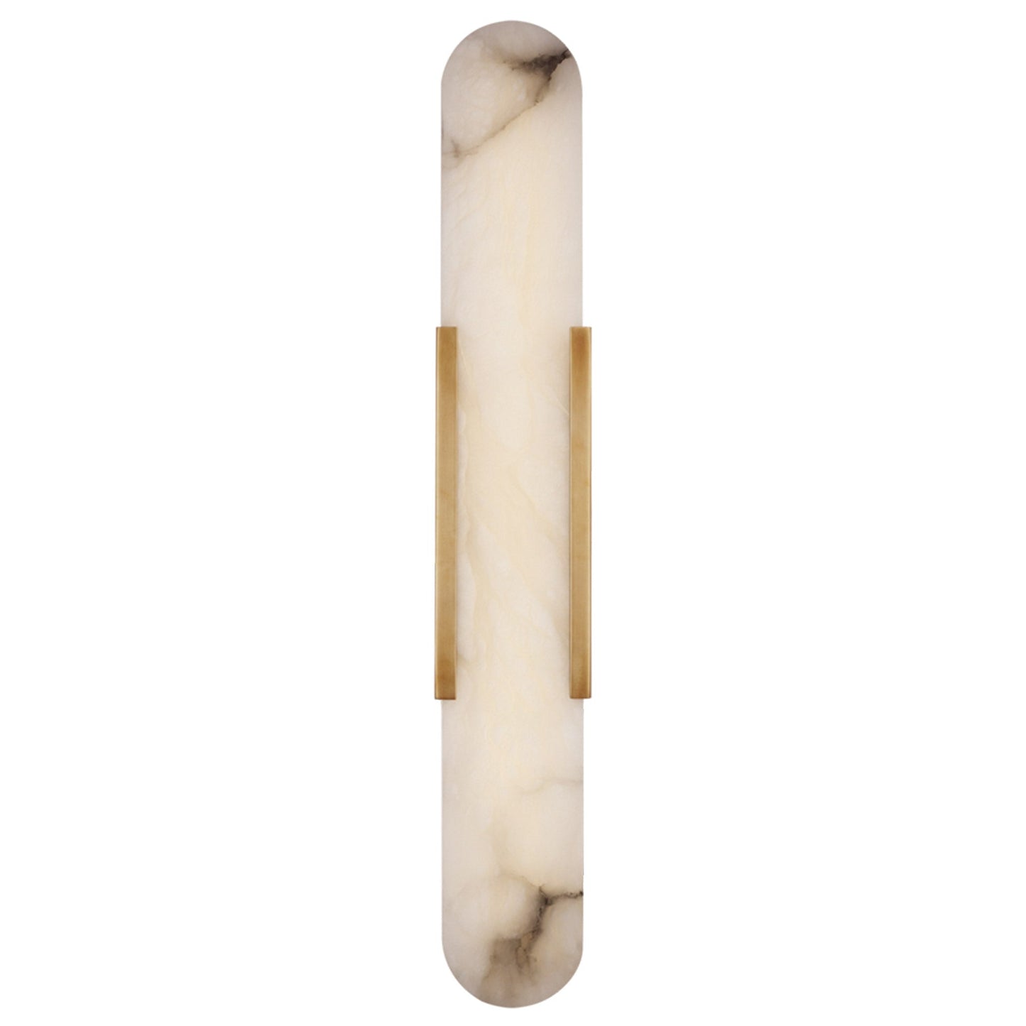 Kelly Wearstler Melange 28" Elongated Alabaster Wall Sconce - Bronze Wall Light Bloomingdales Lighting Brass  