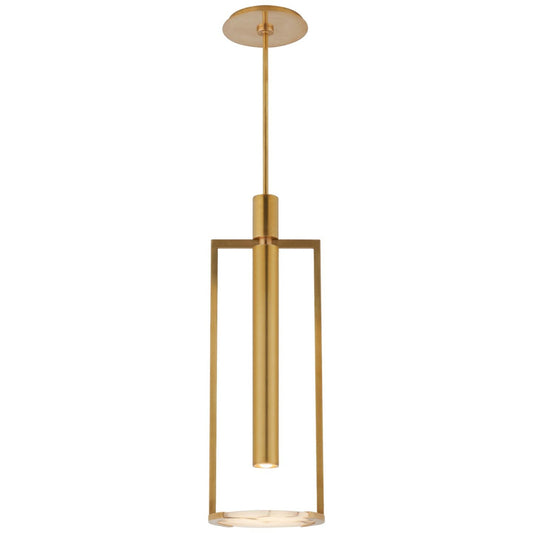 Kelly Wearstler Melange Medium Floating Alabaster Disc Pendant Light - Brass Pendant Light Bloomingdales Lighting Brass Medium 