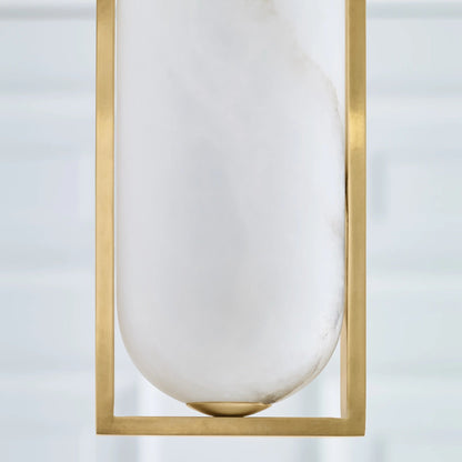 Kelly Wearstler Melange Small Elongated Alabaster Pendant Light - Brass Pendant Light Bloomingdales Lighting   