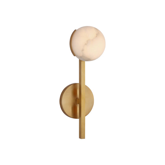 Kelly Wearstler Pedra Petite Tail Alabaster Wall Sconce - Brass Wall Light Bloomingdales Lighting Brass  