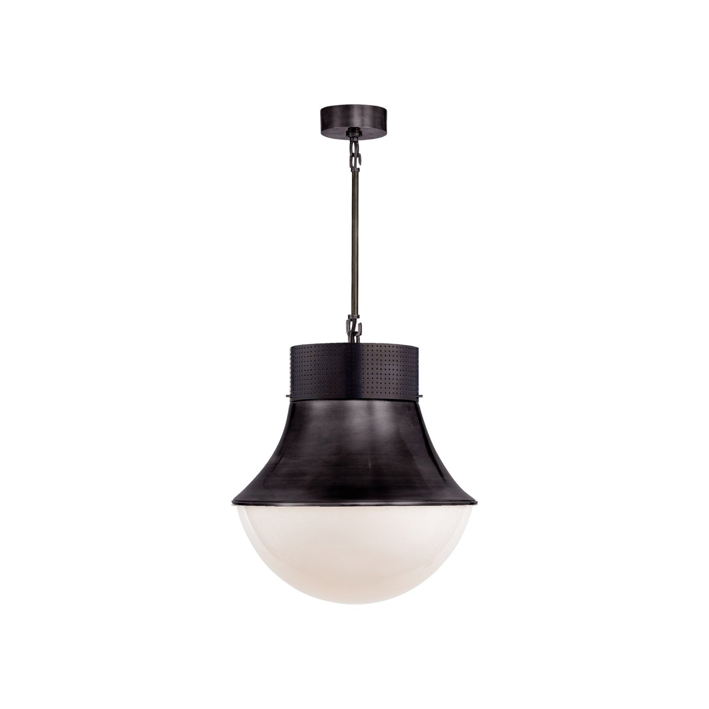 Kelly Wearstler Precision Large Pendant Light - Bronze & White Glass Pendant Light Bloomingdales Lighting Bronze  