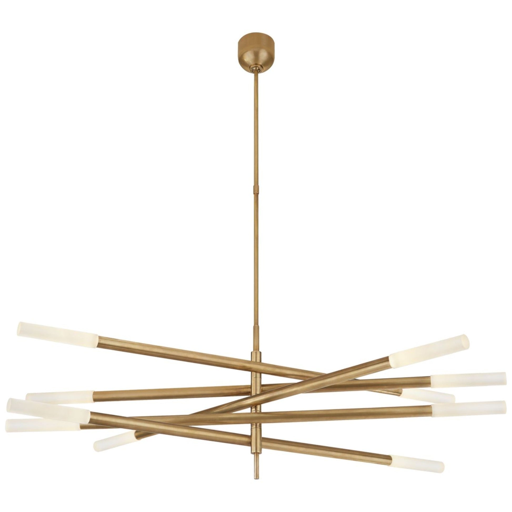 Kelly Wearstler Rousseau Grande Ten-Light Articulating Chandelier - Brass Pendant Light Bloomingdales Lighting Brass  