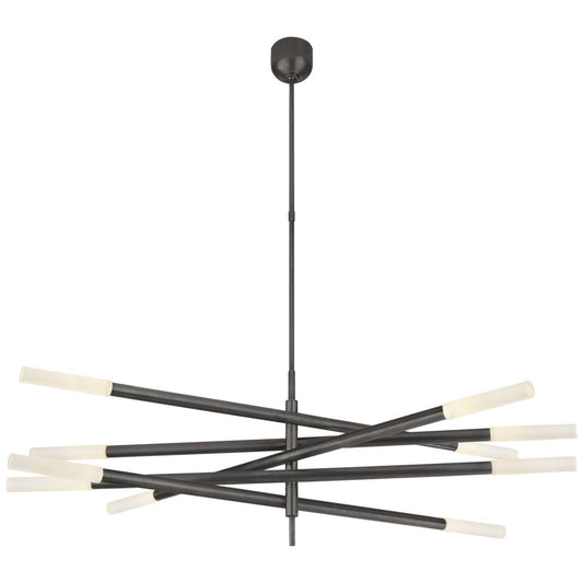 Kelly Wearstler Rousseau Grande Ten-Light Articulating Chandelier - Bronze Pendant Light Bloomingdales Lighting Bronze  