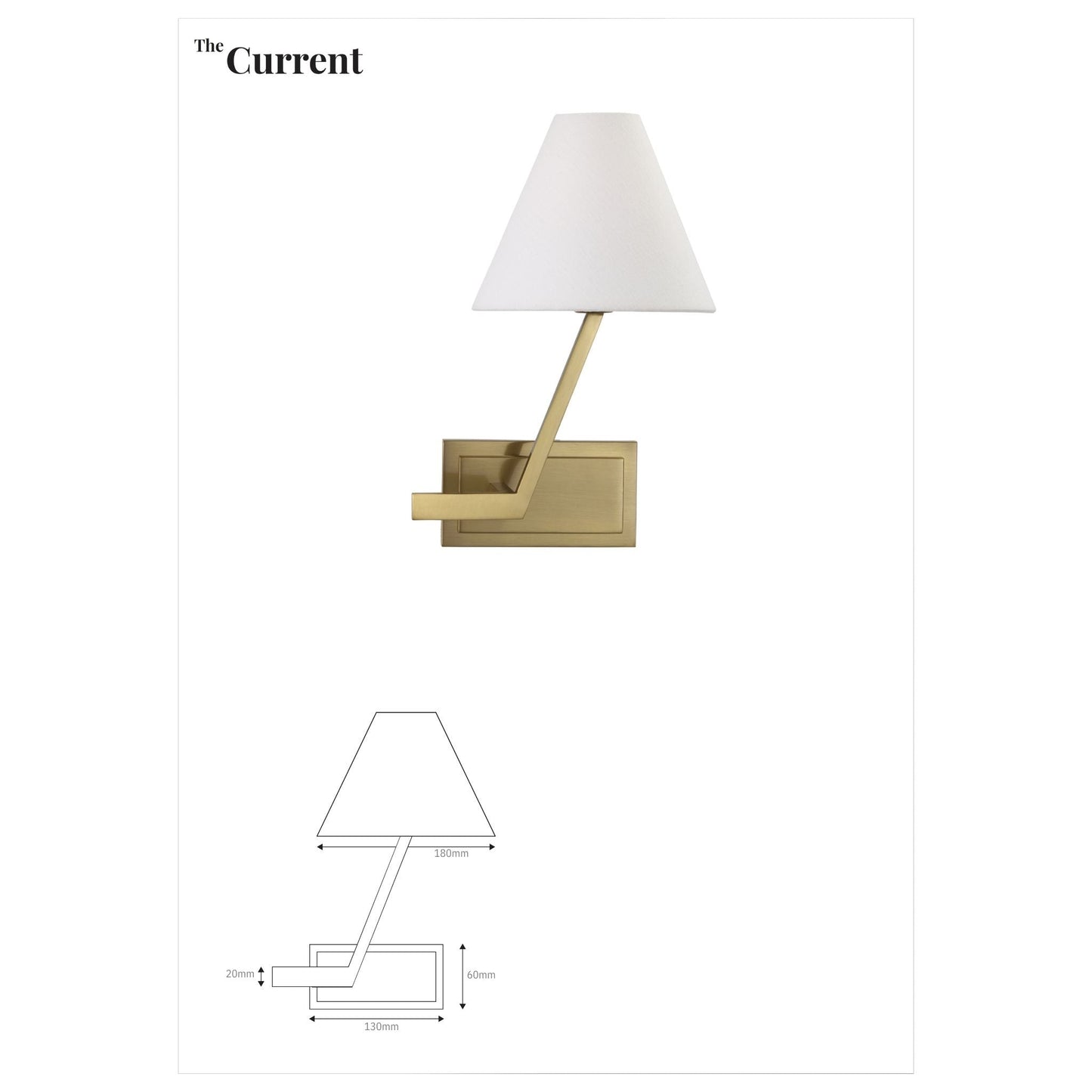 Leah Martin Zaya Right Linen Wall Sconce - Brass Wall Light Bloomingdales Lighting   