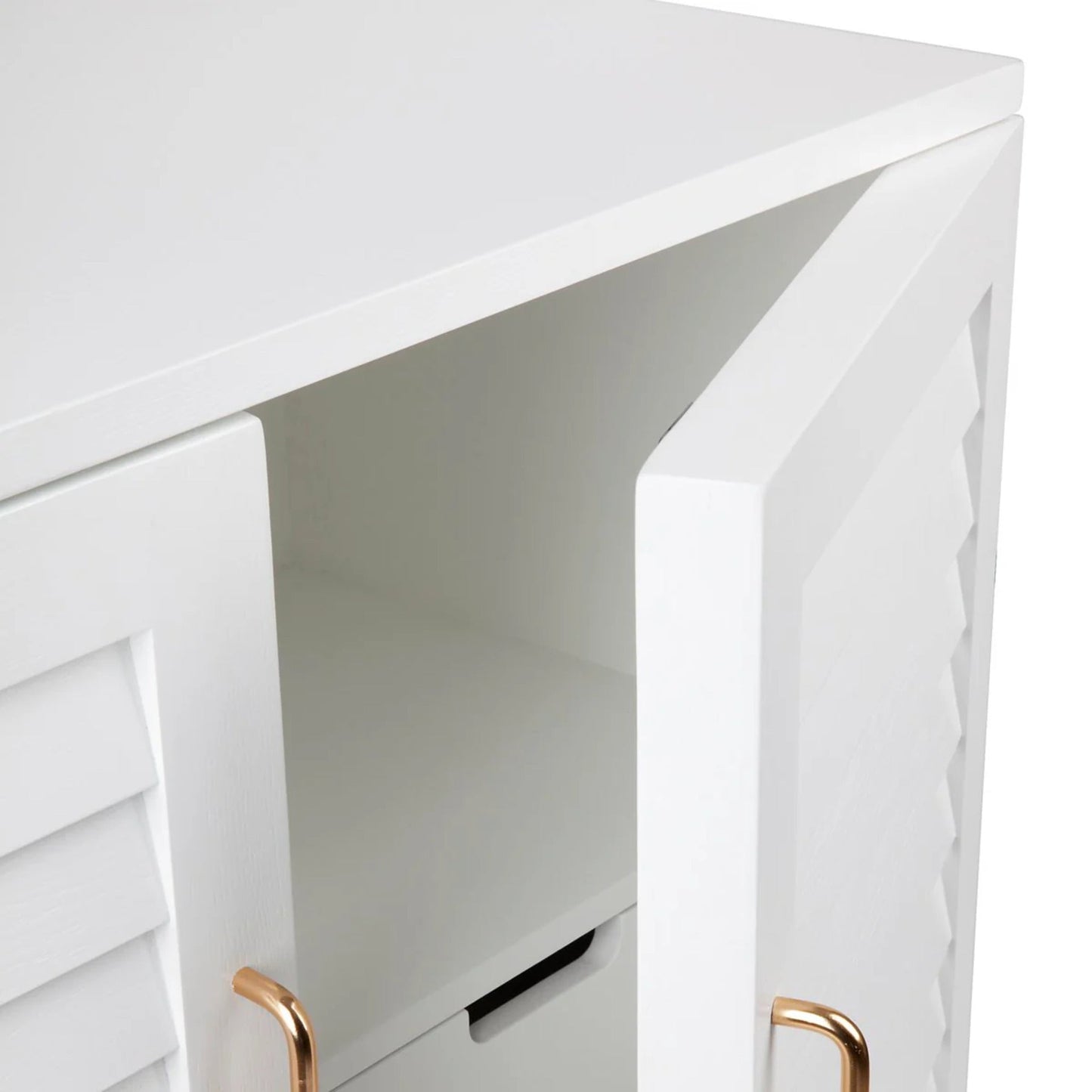 Loft Bar Cabinet Table - White Buffet Table Cafe Lighting & Living   