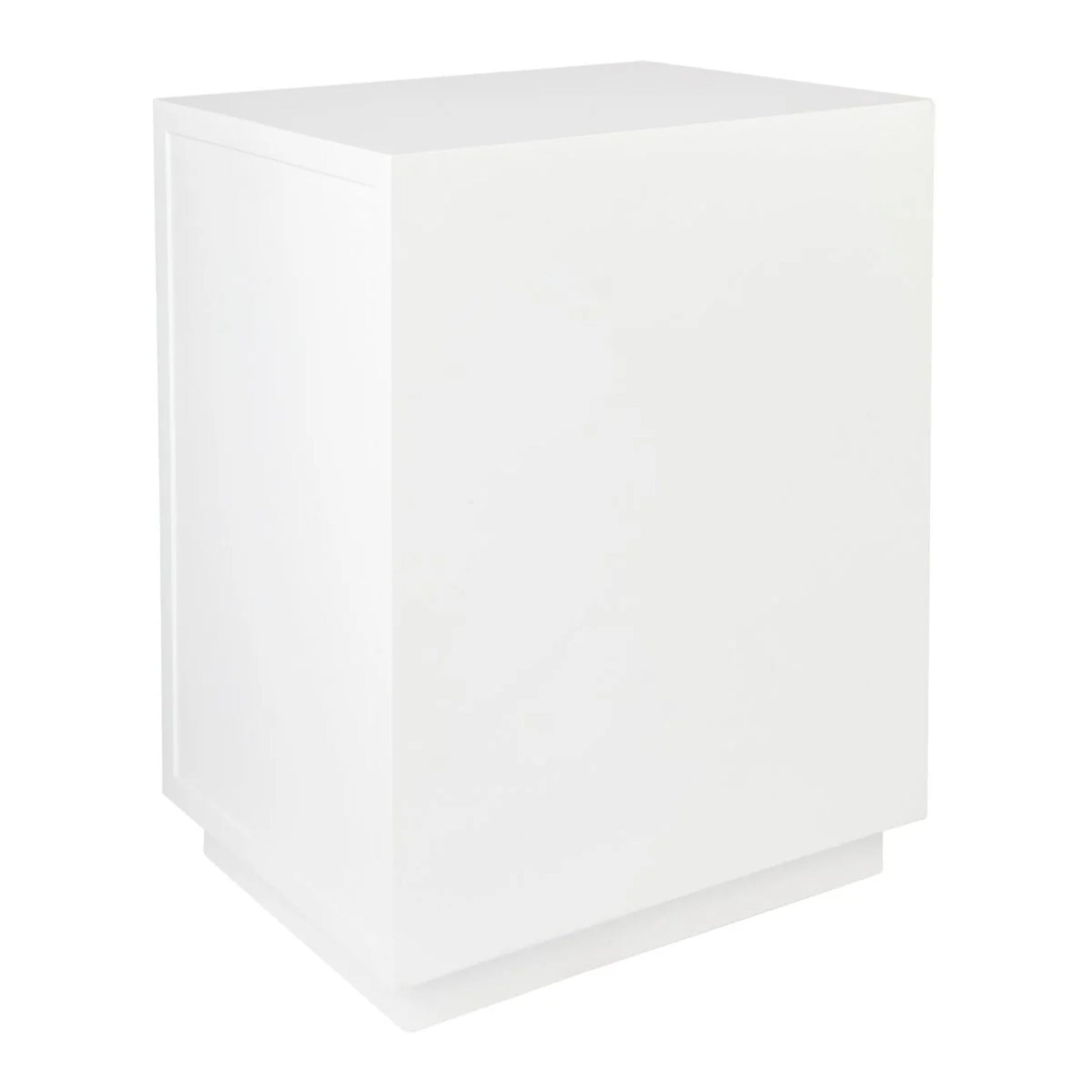 Logan Open Two Drawer Bedside Table - White Bedside Table Cafe Lighting & Living   