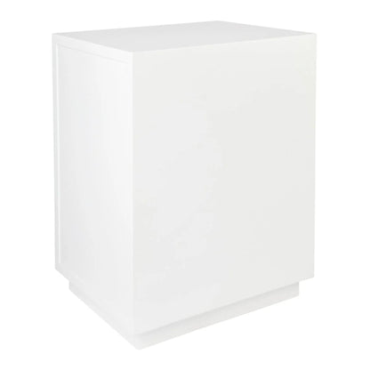 Logan Open Two Drawer Bedside Table - White Bedside Table Cafe Lighting & Living   