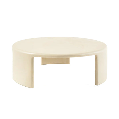 Meister Large Round Concrete Coffee Table - Sandstone Coffee Table M+Co Living Sandstone Large