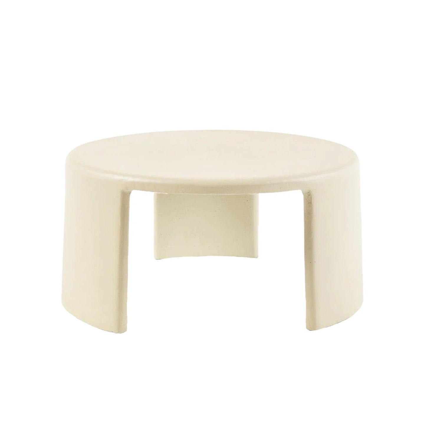 Meister Large Round Concrete Coffee Table - Sandstone Coffee Table M+Co Living Sandstone Medium