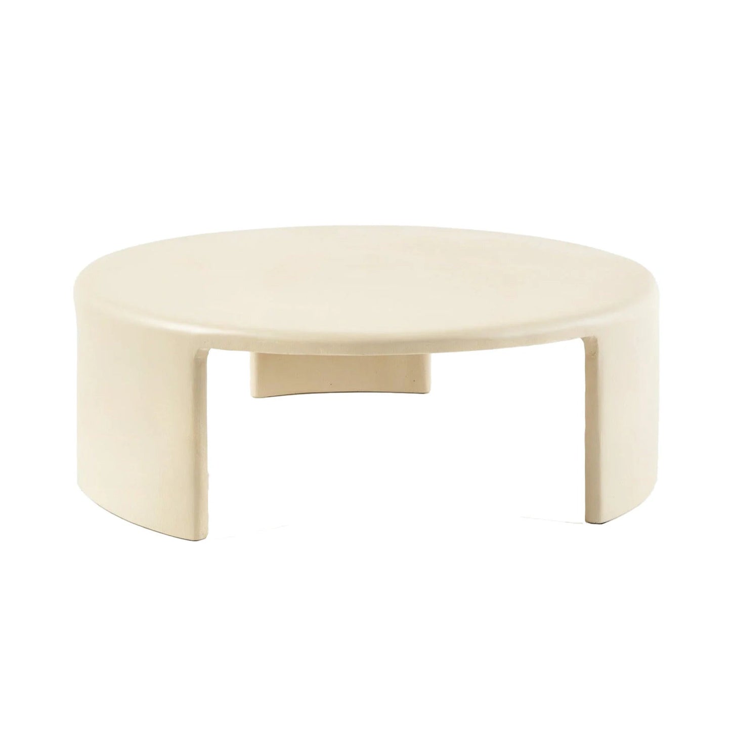 Meister Medium Round Concrete Coffee Table - Black Coffee Table M+Co Living Sandstone Large